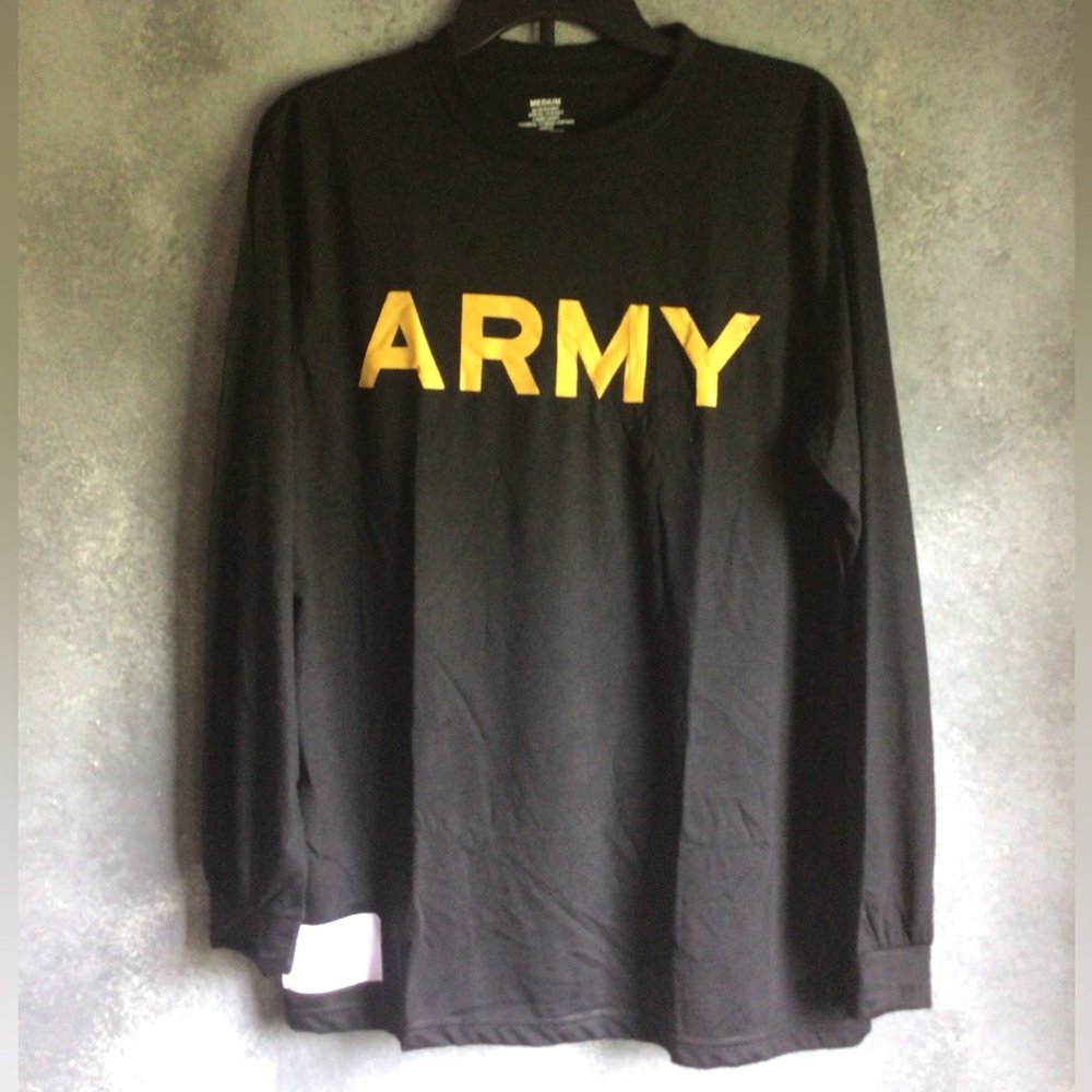 NEW Long Sleeve Black T-Shirt, Sz. Medium